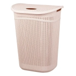 Корзина для белья ВЯЗАНИЕ 55л чайная роза 76-604