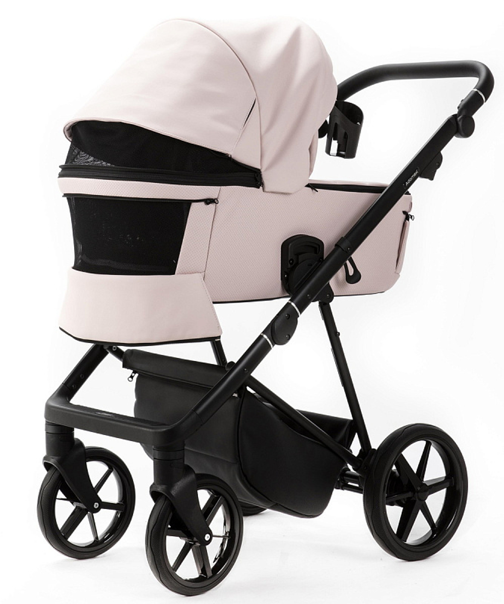 Детская коляска Adamex Vasco Deluxe 2 в 1 V-SA15 (СВ.РОЗОВАЯ КОЖА)