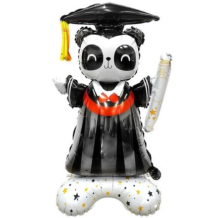 Ростовой шар "Панда-выпускник"