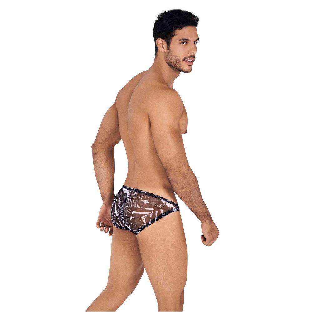 Мужские трусы слипы черные с принтом Clever SPIRIT BRIEF 040011