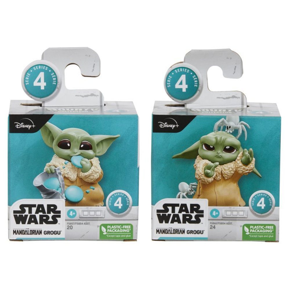 Hasbro Star Wars Mandalorian - Фигурка 5,5 см Baby Yoda Pesky Spiders and Cookie Eating F5186