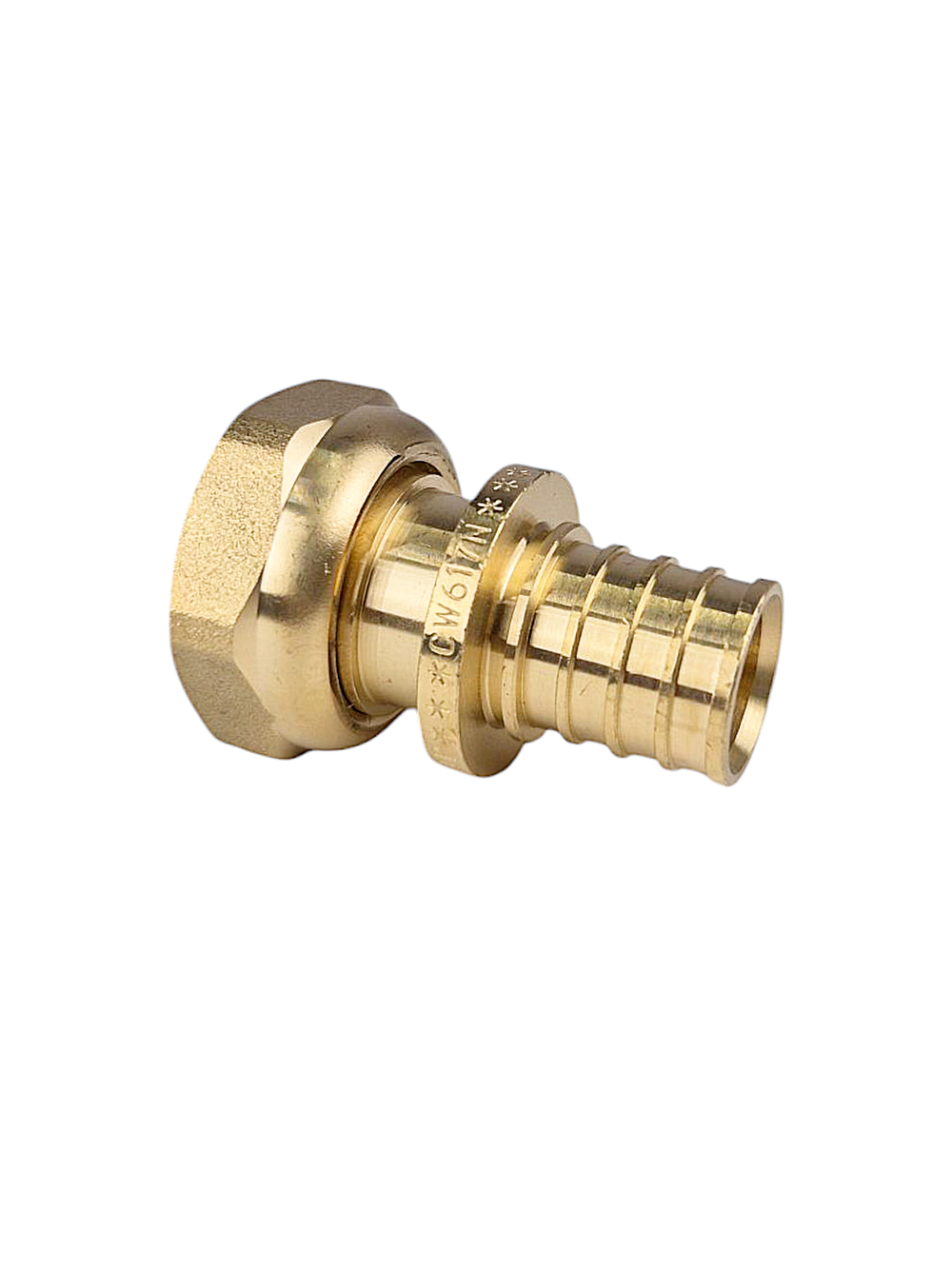 Муфта с накидной гайкой аксиальная, латунь,20х3/4", желтый, RTP (150/10)