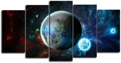 Модульная картина "Бескрайний космос"