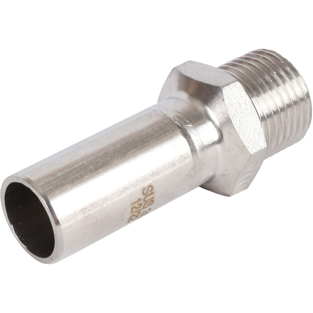 ROMMER Вставка с НР 18x1/2" из нержавеющей стали прессовой