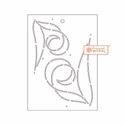 Шаблон для стежки "Вертушка" (арт. T38)