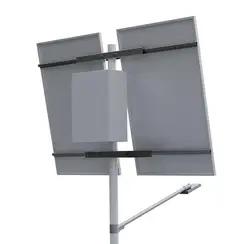 Автономная система освещения на опоре (2 солнечные панели 435 Вт)