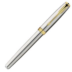 Перьевая ручка Parker Sonnet F527 ESSENTIAL Stainless Steel GT перо F (S0809110)