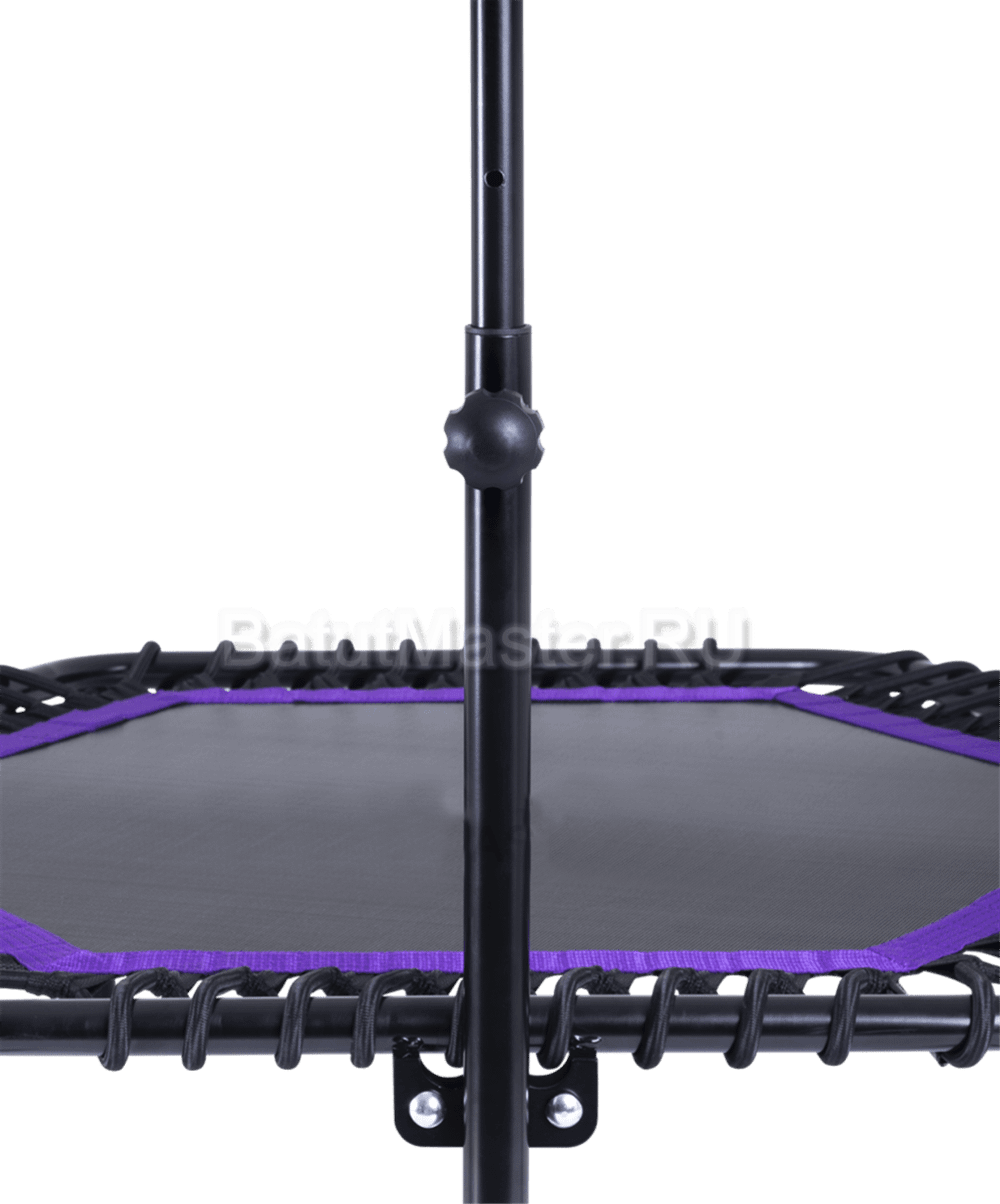 Каркасный батут с Т-образной ручкой, диаметр 4 фт, черно - фиолетовый