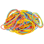 Резинки для денег 200 гр, 260 шт, MC-Basir, набор канцелярских банковских резинок для банкнот, разноцветные, диаметр 60 мм