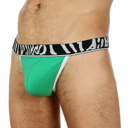 Мужские трусы стринги Movere ZEBRA GREEN String