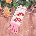 Аксессуары для волос детские 6шт «БИСКВИТ», Новогодний носочек,14*6см