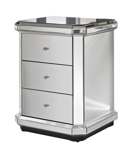 KFC882 Тумба прикроватная зеркальная 508*434*655мм