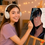 Картина по номерам Поднятие уровня в одиночку Сон Джин-Ву