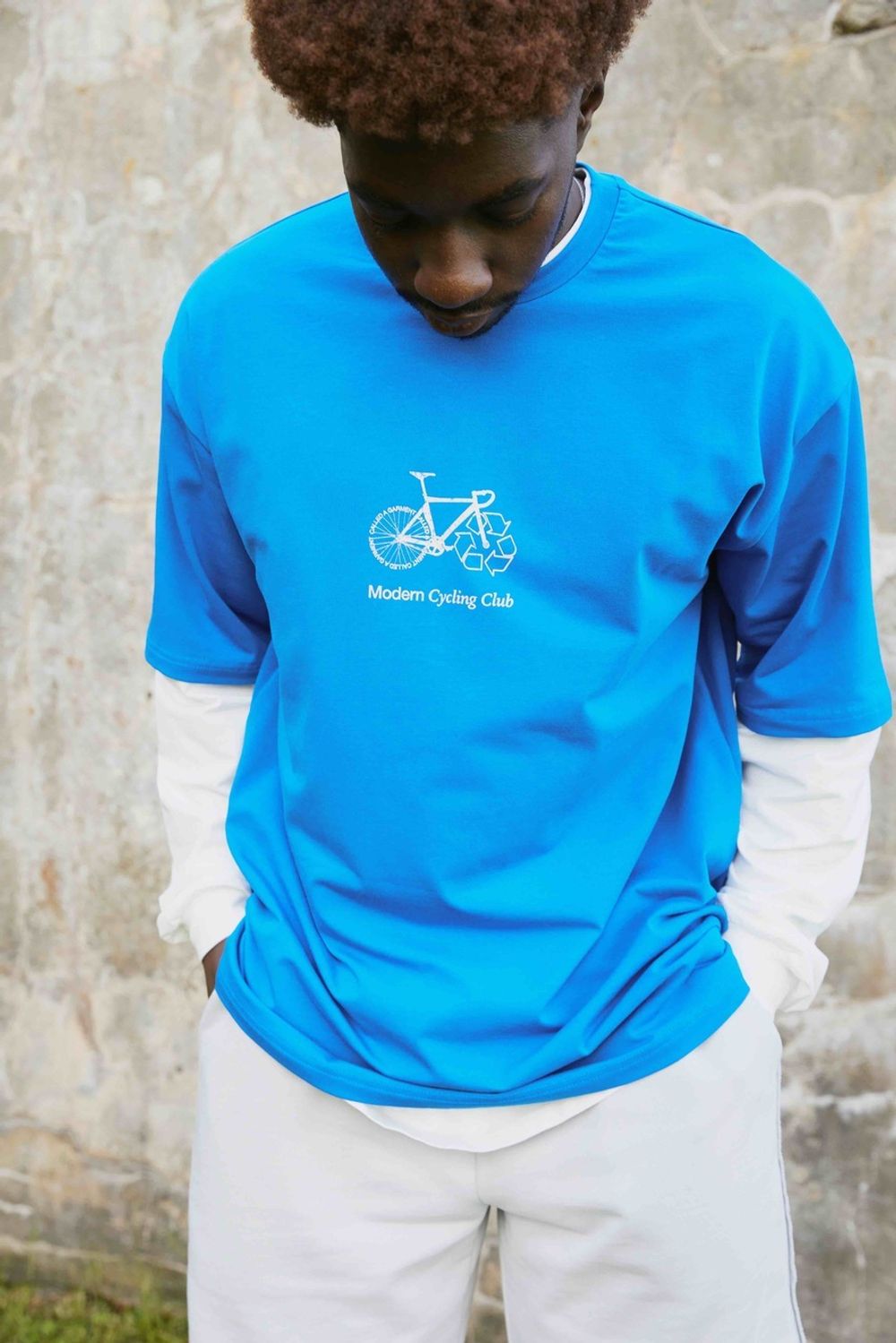 Футболка Called a Garment Re Cycle Синяя