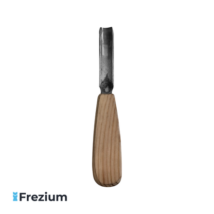 Резец кованный полукруглый по дереву 17 мм