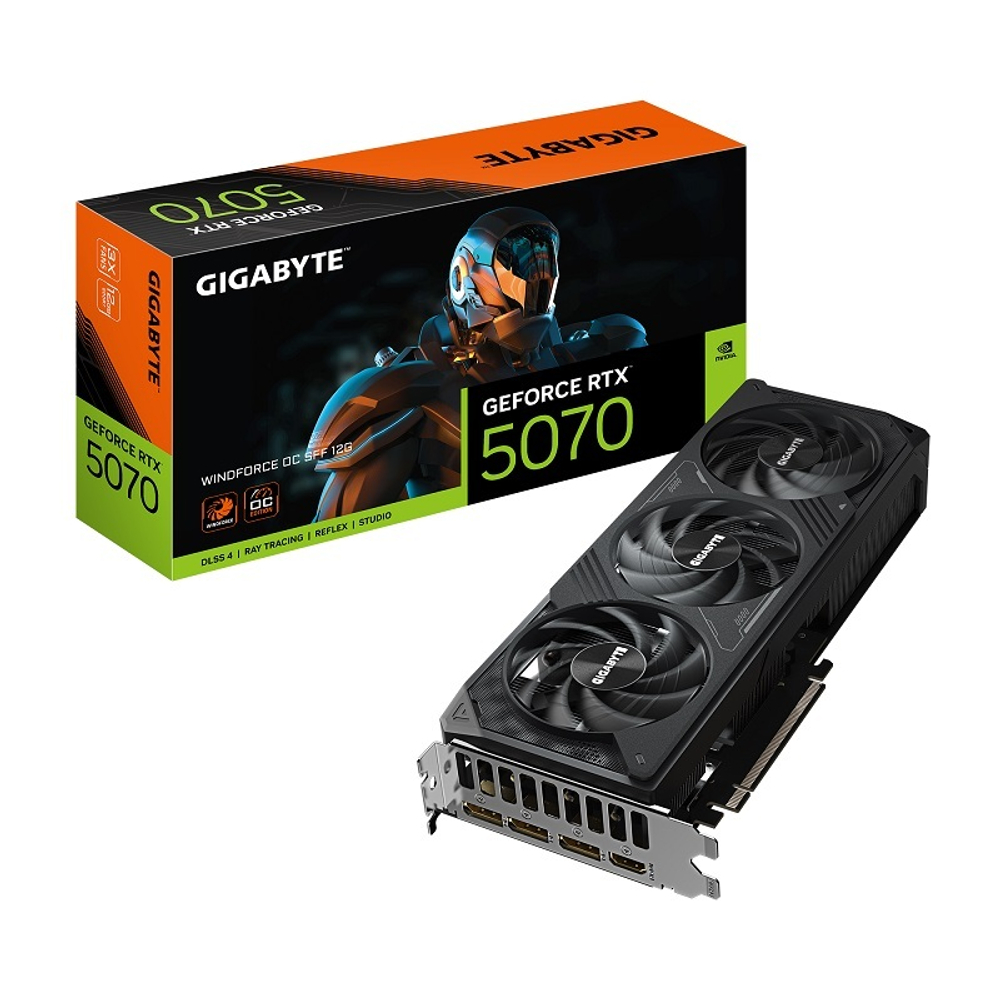 Видеокарта PCI-E GIGABYTE GeForce RTX 5070 WINDFORCE OC SFF (GV-N5070WF3OC-12GD)
