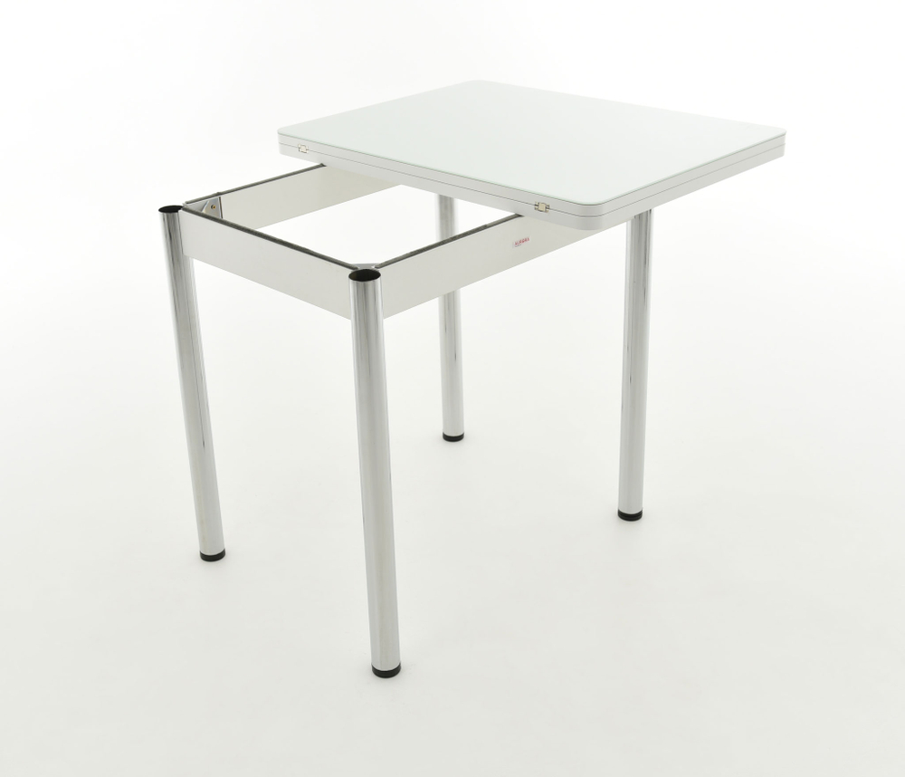 Стол Аврора Бари мини, Стекло, Белый