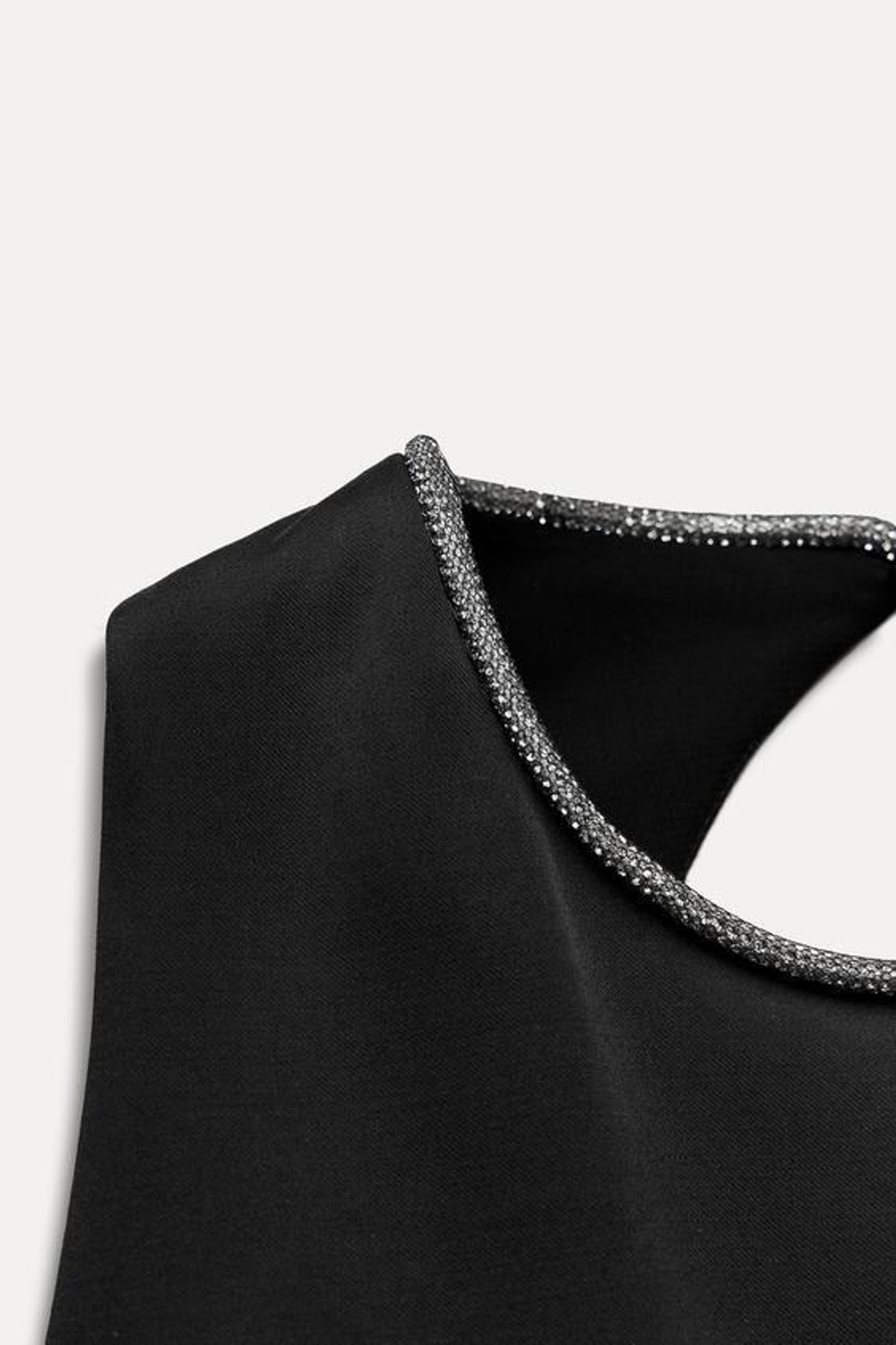 ZARA ТОП С ОТКРЫТОЙ СПИНОЙ, ЧЕРНЫЙ