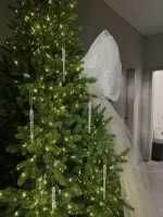 Елка с гирляндой встроенной «Сириус» (Литая хвоя) 180 см / 1,8 м