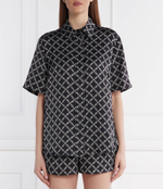 Сатиновая рубашка EMPIRE Michael Kors - черный(MS440MBE74)