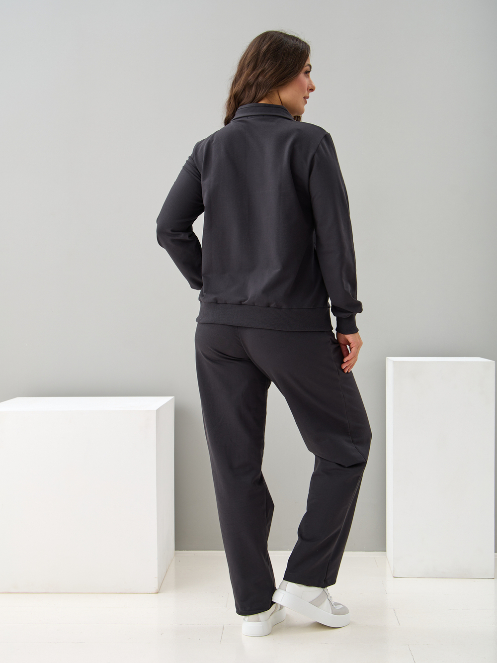 Костюм с брюками КБ-384/графит-п