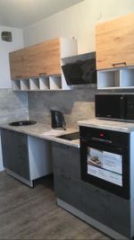 Модульная кухня "Лофт" 1800 Бетон темный