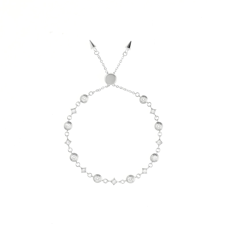 Браслет Мини Пирамида – Серебро