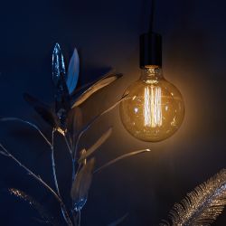 IL-V-G125-60-GOLDEN-E27 VW01 Лампа накаливания Vintage. Форма шар. Форма нити VW. Картон. ТМ Uniel