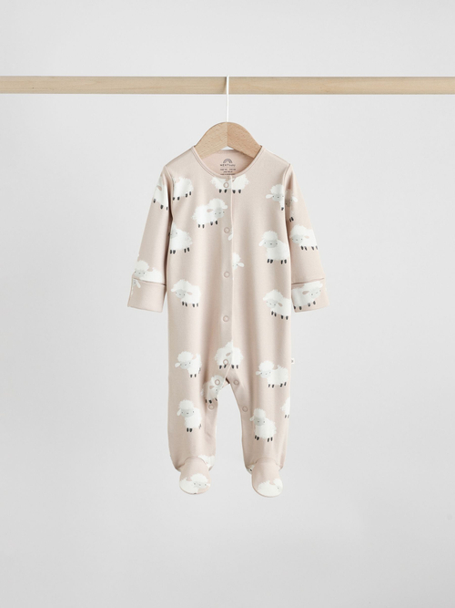 Комбинезон / Cлип для малышей теплый Next F09-942, 3 шт., Серый, Бежевый