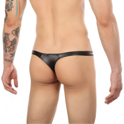 Мужские трусы тонги черные Romeo Rossi 1042