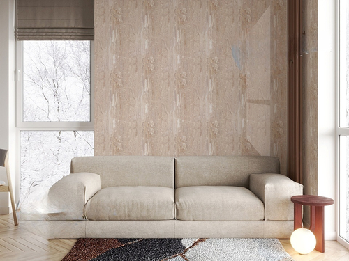 Самоклеящаяся панель ПВХ Тиволи бежевый 600х300х2 мм