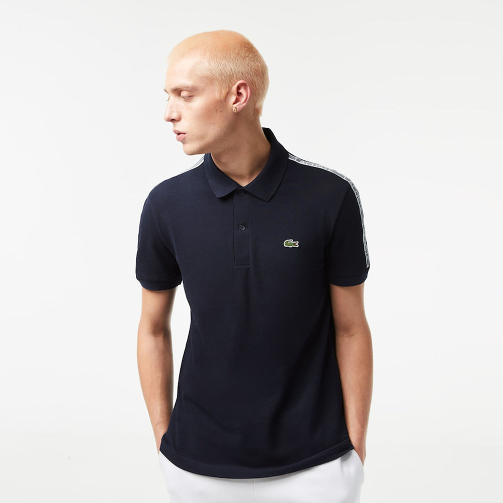 Мужское теннисное поло Lacoste Core Graphics Polo Men - Dark Blue
