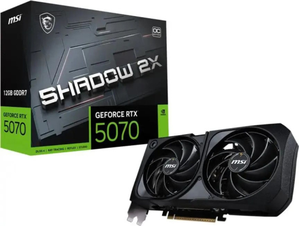 Видеокарта MSI GeForce RTX 5070 SHADOW 2X (RTX 5070 12G SHADOW 2X)