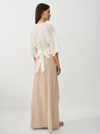 Юбка на запах из жатой вискозы "Песок" женская