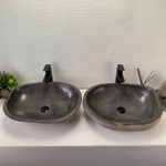 Раковина из речного камня ПАРА! RS-63831 56*44*15 2шт 0127