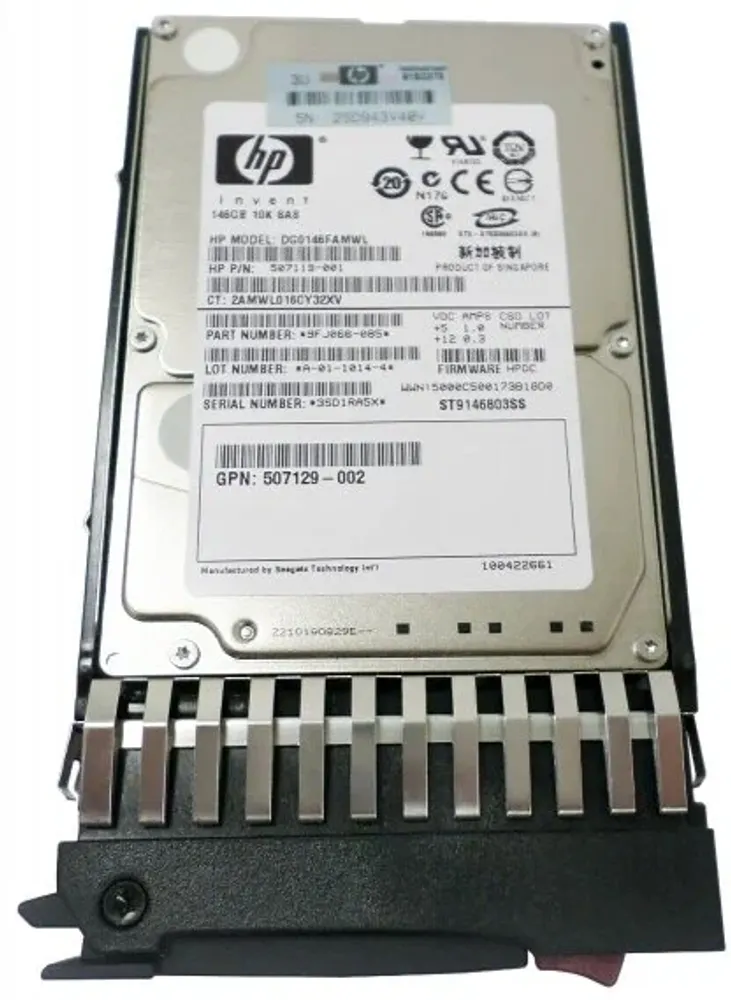 Жесткий диск HP SAS 146GB 10K 2.5 DP 6G 507119-001