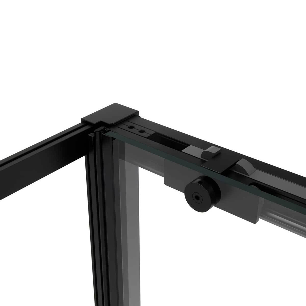 Душевой уголок Slim Soft VSR-1SS8012CLB, 1200*800, черный, стекло прозрачное, , шт