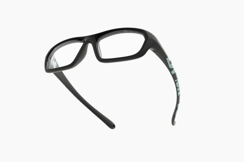 Спортивные очки с диоптриями Demetz Softness R / Black / Light Mint Colorless Cat.0