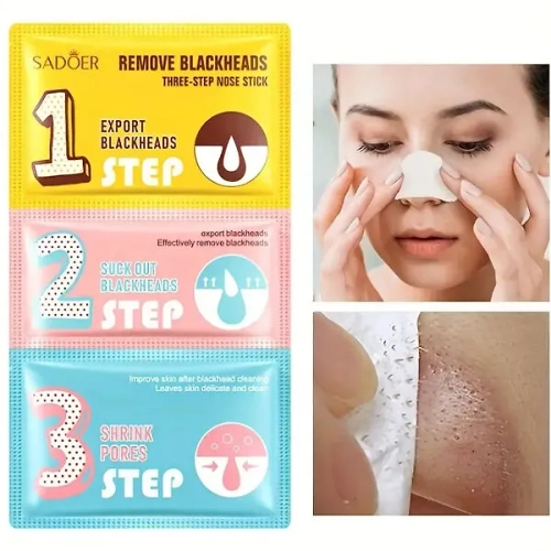 Трехшаговый набор для очищения носа Sadoer Remove Blackheads Three-Step Nose Stick, 21г