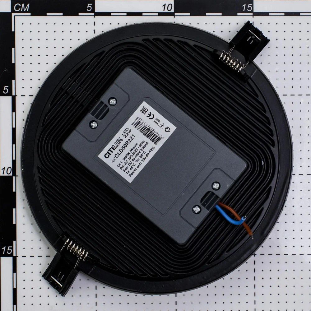 Citilux Омега CLD50R221 LED Встраиваемый светильник с диммером Матовый Хром