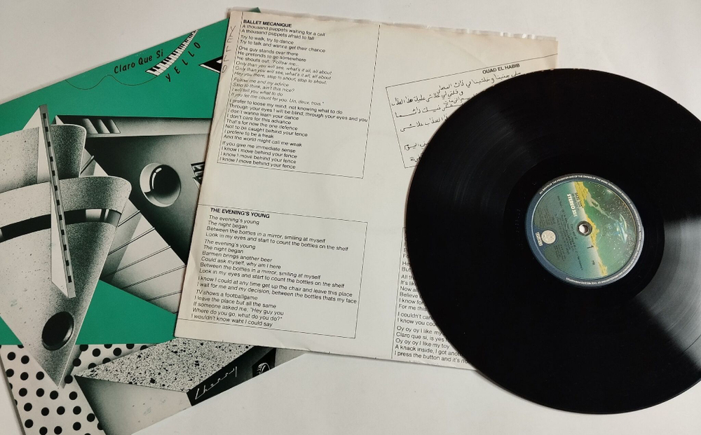 Винтажная виниловая пластинка LP Yello Claro Que Si (Germany 1981)
