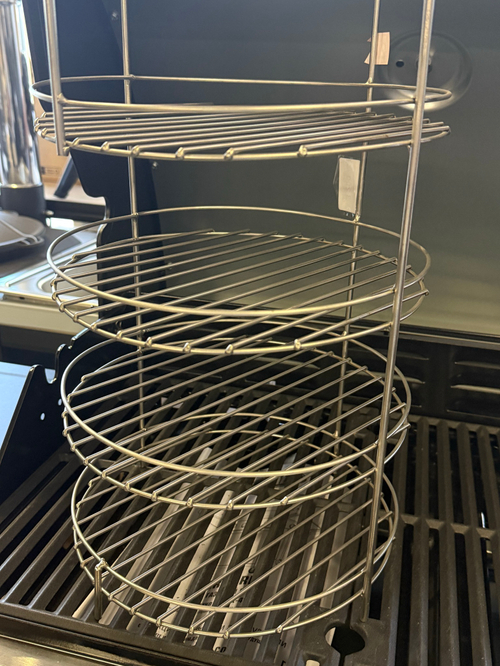 Этажерка с ручками 4х ярусная с доп. кольцом D270*H440