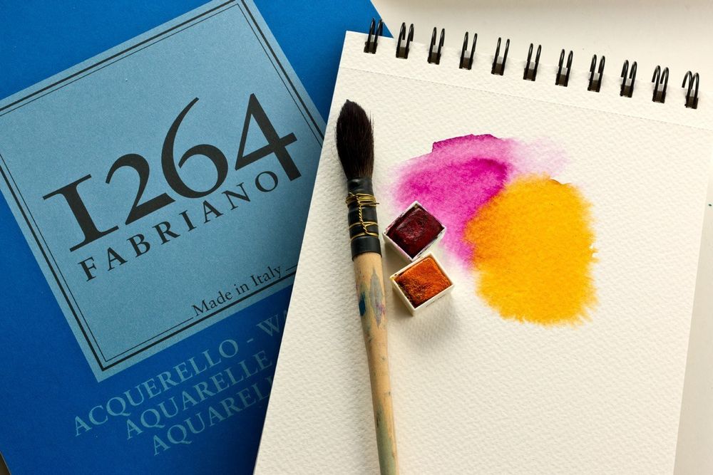 Альбом для акварели 1264 WATERCOLOUR 300г/м.кв 21х29,7 30л спираль по короткой стороне