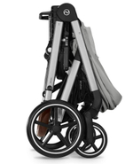 Коляска Cybex Balios S Lux SLV complete Cloud T Peach Pink Plus Base T 4 в 1 Stone Grey с дождевиками