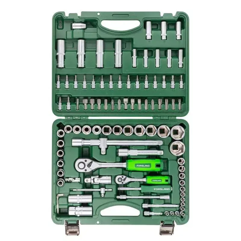 Набор инструментов 94 пр.1/4'',1/2''(6гр.)(4-32мм) Forsland Forsland-4941-5