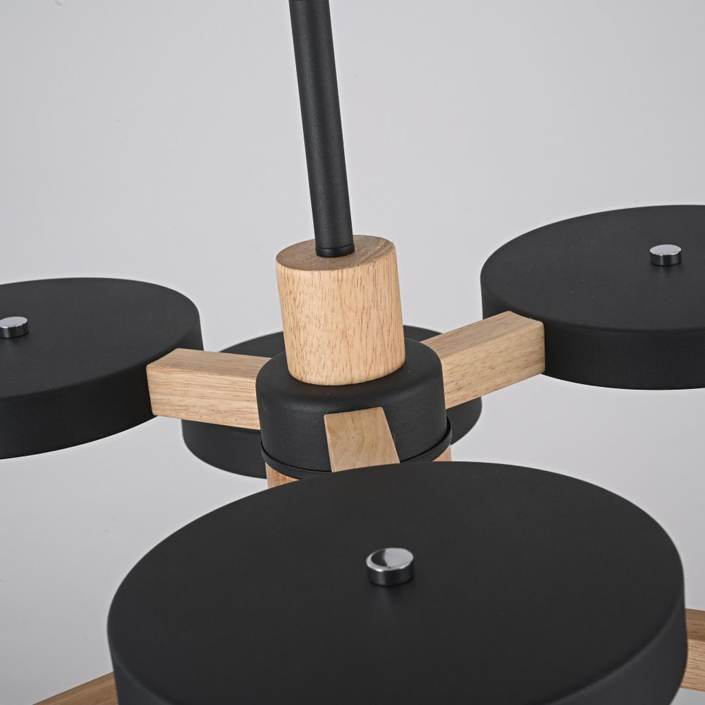 Люстра на штанге TURNA DBL L6 Black