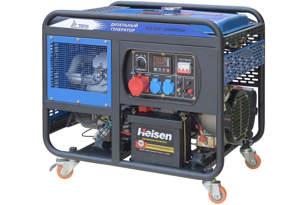 Дизель генератор трехфазный TSS SDG 12000EH3A - [11 кВт / 380V] эл. старт
