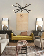 Чёрная люстра “Пэрис”