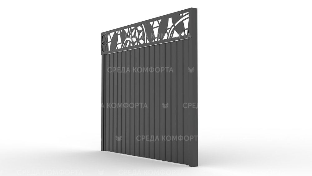 Забор из профлиста 2500х2000 мм ZBR0019