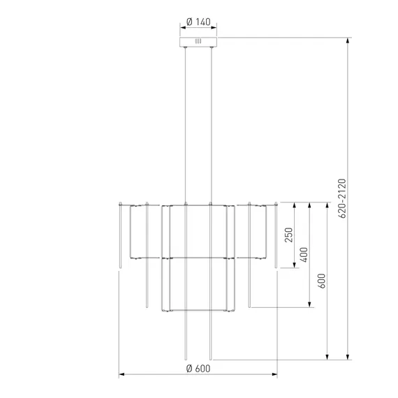 91102 LED / подвесной светильник / хром